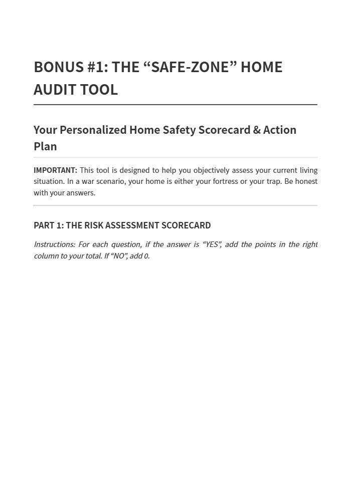 Bonus: The "Safe-Zone" Home Audit Tool preview