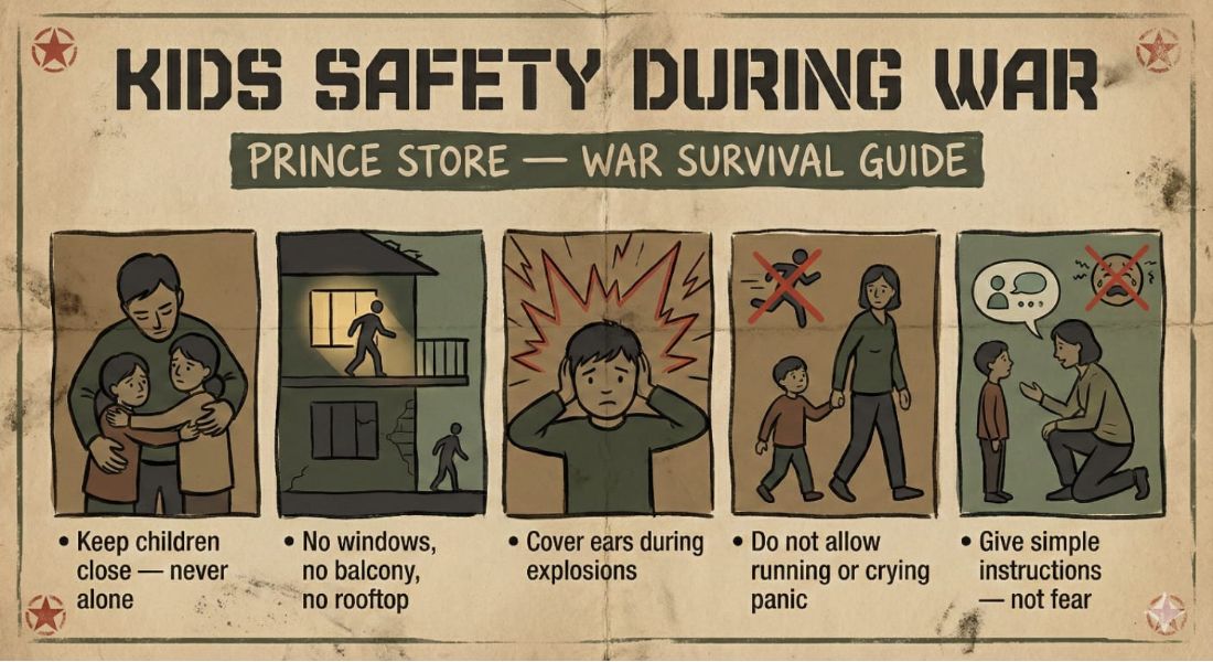 Kids safety during war